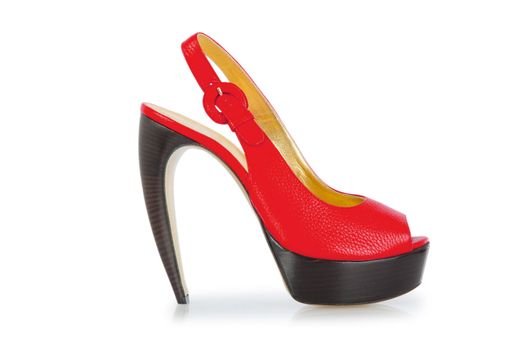 Woman shoes isolated on white