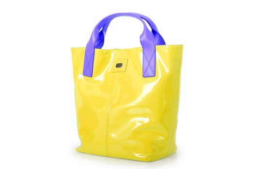 Elegant woman bag isolated on white