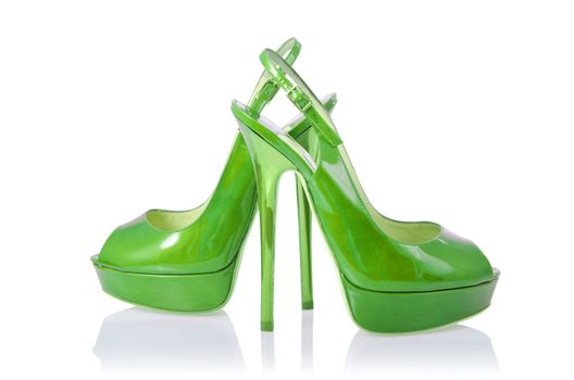 Woman shoes isolated on white