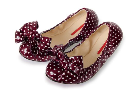Flat shoes isolated on white