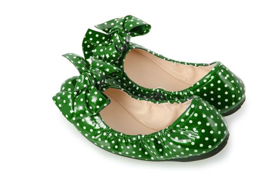 Flat shoes isolated on white