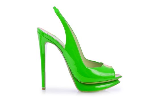 Woman shoes isolated on white