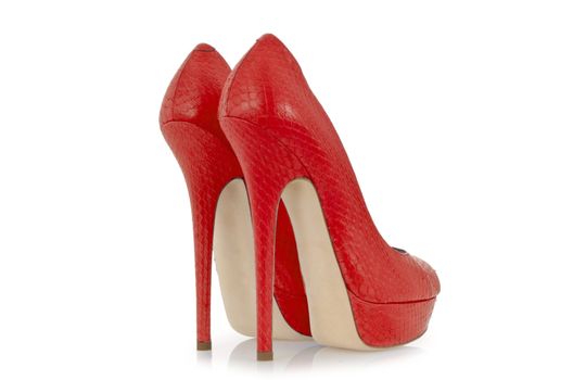 Woman shoes isolated on white