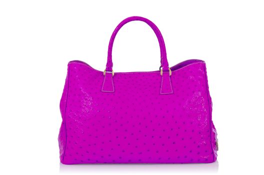 Elegant woman bag isolated on white