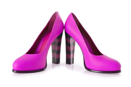 Woman shoes isolated on white