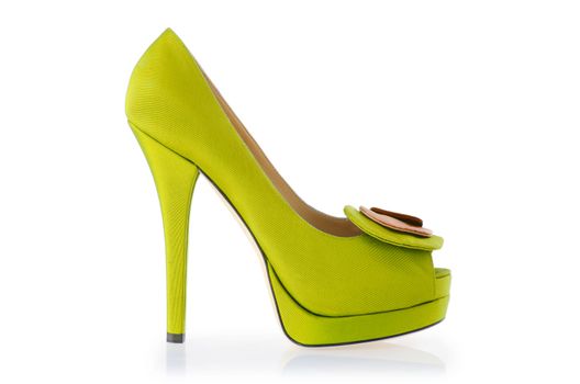Woman shoes isolated on white