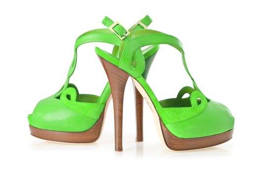 Woman shoes isolated on white