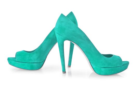 Woman shoes isolated on white