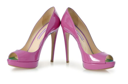 Woman shoes isolated on white