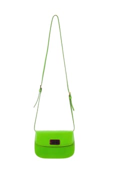 Elegant woman bag isolated on white