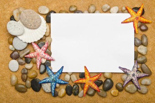 Blank message on the sand
