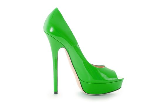 Woman shoes isolated on white