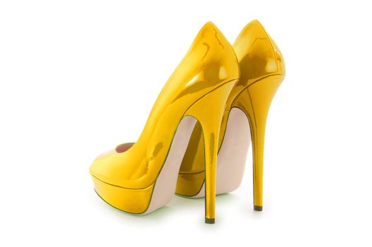 Woman shoes isolated on white