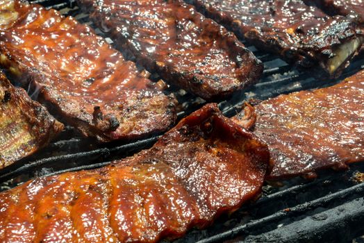 Barbecue Ribs on the Grill