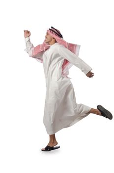 Arab man isolated on the white