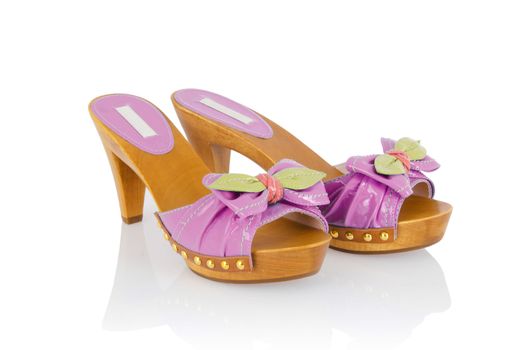 Woman shoes isolated on white