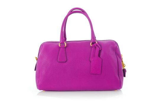 Elegant woman bag isolated on white