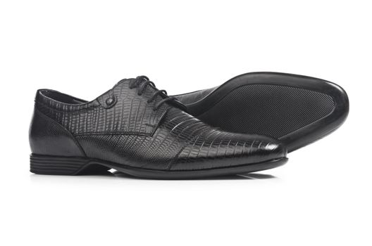 Male shoes isolated on the white