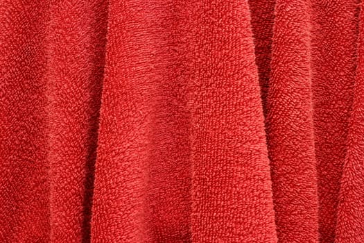 textured red hand towel cotton pattern