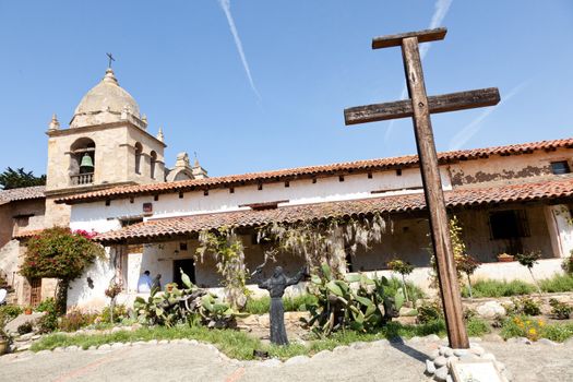 The historic Mission San Carlos, the second mission in upper California.