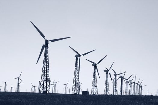 alternative energy: wind turbines power station