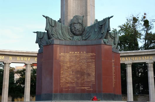 The Heroes' Monument of the Red Army in Schwarzenbergplatz, Vienna, Austria 