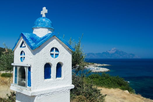 Roadside shrine, Macedonia, Chalkidiki, Sithonia, Northern Greece