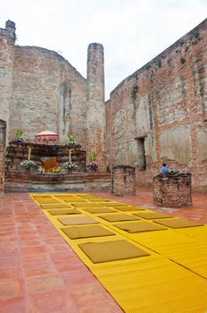 The ruins of the old temple at Ma Hae Yong temple, Thailand