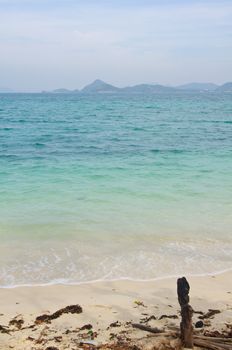 beautiful sea at Sattaheep beach, Cholburi, Thailand