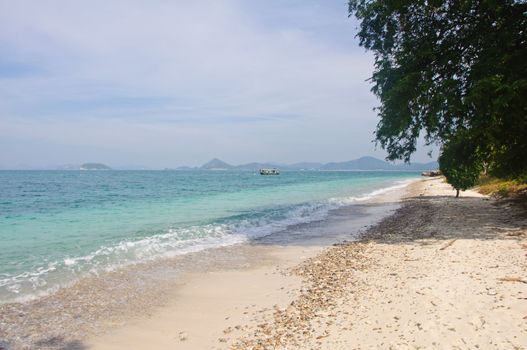 beautiful beach at Kham island, Cholburi, Thailand