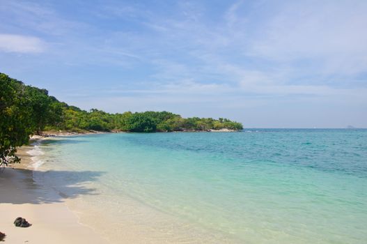 beautiful beach at Kham island, Cholburi, Thailand