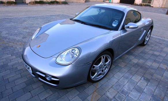 Brand new modern Porsche Cayman Sports car