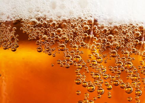 Abstract background beverage and bubbles