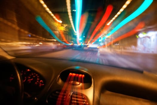 Abstract image of Car speed concept
