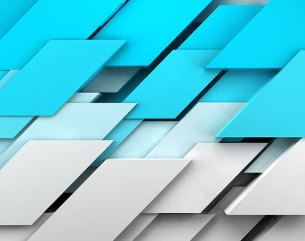 Abstract image of cubes background in blue toned 