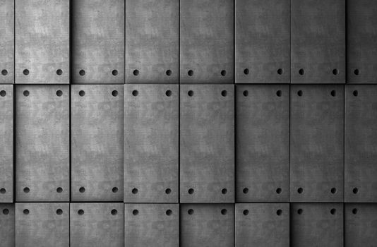 Abstract background cement blocks in gray toned
