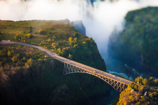 Bridge at Victoria Falls, a bungee-jumping hot spot