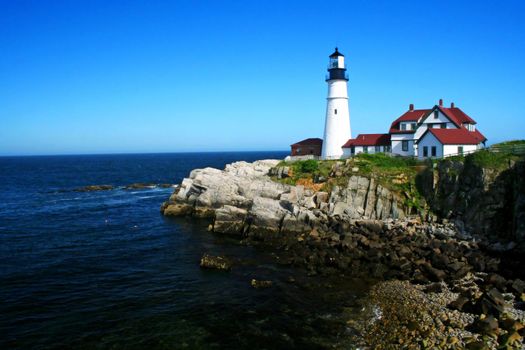 The Portland Head Lighthouse located in Portland Maine