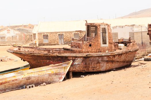 wreck boat island sal cape verde