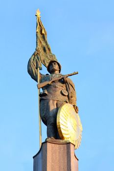 The Heroes' Monument of the red army in Schwarzenbergplatz, Vienna, Austria 