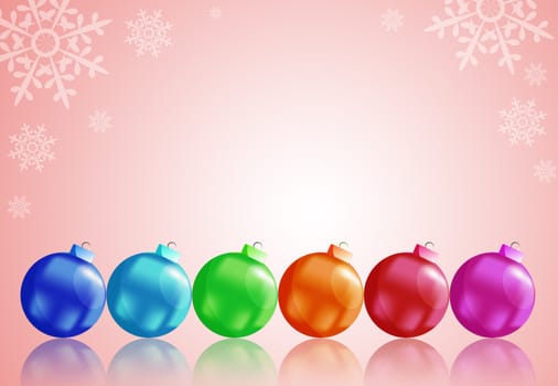 Christmas balls. To make greeting cards.