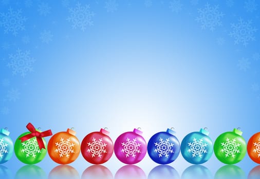 Christmas balls. To make greeting cards.
