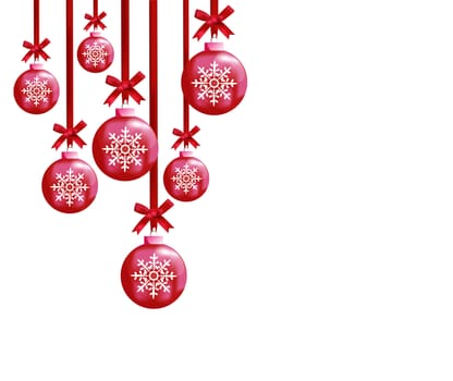 Christmas balls. To make greeting cards.