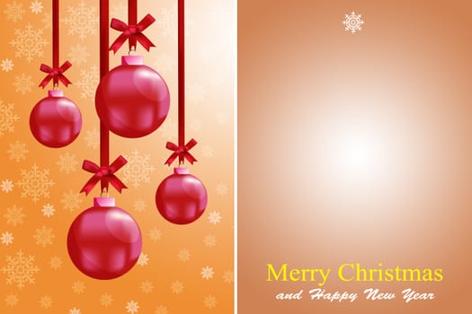Christmas balls. To make greeting cards.