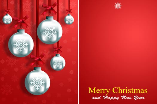 Christmas balls. To make greeting cards.