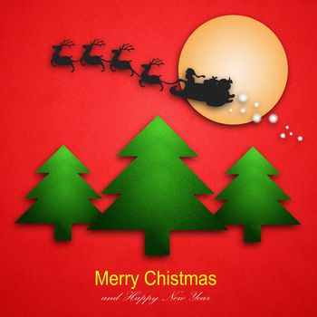 Colorful Christmas images into greeting cards for New Year's Day.