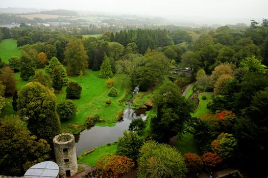 View of garden at Blarney Castle