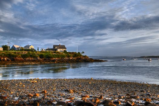 Sunrise at low tide at Biddeford Pool