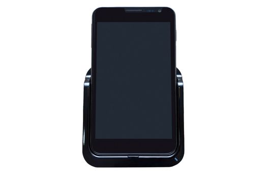 Pda phone with touch screen isolated on the white background.