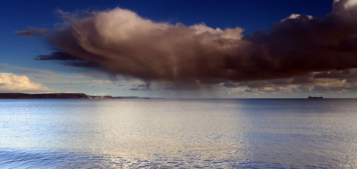 Cloud formation over the english channel in Dorset